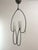 Contemporary Iron Chandelier with Cone-Shaped Glass For Sale - Image 3 of 12