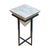 Metal Marble Top Side Table by Forzini For Sale - Image 7 of 7