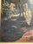 Mid 20th Century Vintage Signed “Bell” American West Large Painting on Canvas- Watering the Horses For Sale - Image 5 of 12