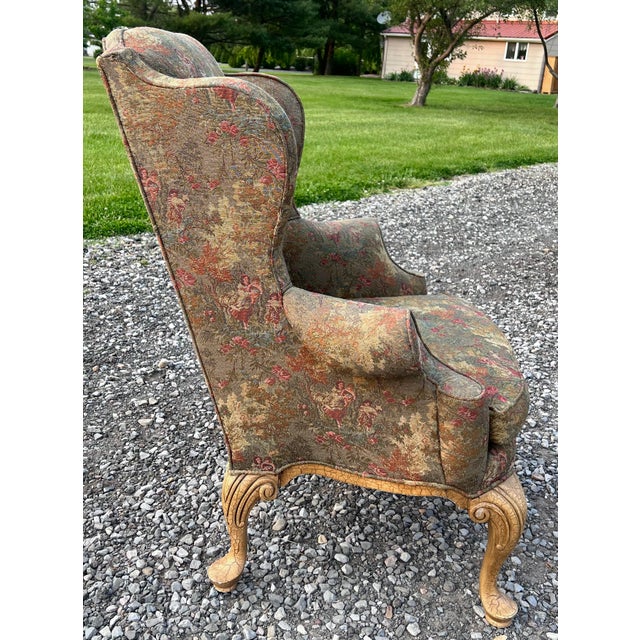 Drexel Heritage Queen Anne Wingback Chairs a Pair Chairish