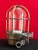 Vintage Industrial Brass Lamp with Cage and Glass Diffuser, 1950s For Sale - Image 4 of 13