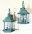 Pair of Solid Brass Outdoor Wall Lantern Sconces – Vintage Aged Verdigris For Sale - Image 11 of 15