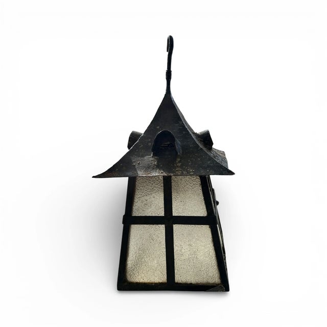 19th Century Vintage French Pair of Iron Lanterns For Sale - Image 5 of 5