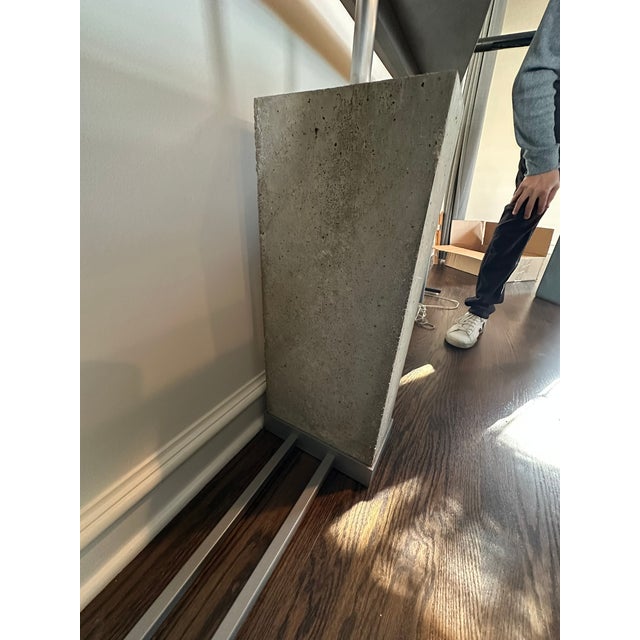 Michael Heltzer Steel and Cast Stone Console Table One of a Kind For Sale In Chicago - Image 6 of 8