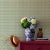 A sample of our Old Jaipur Meadow Green Wallpaper Care Instructions: Wipe with damp cloth.