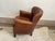 English Vintage Distressed Brown Leather Club Chair For Sale - Image 3 of 17