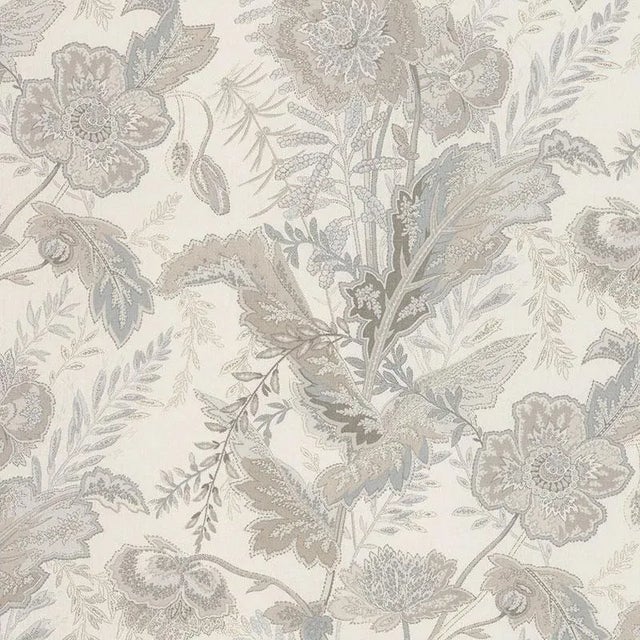 Schumacher Sandoway Vine Fabric in Linen For Sale