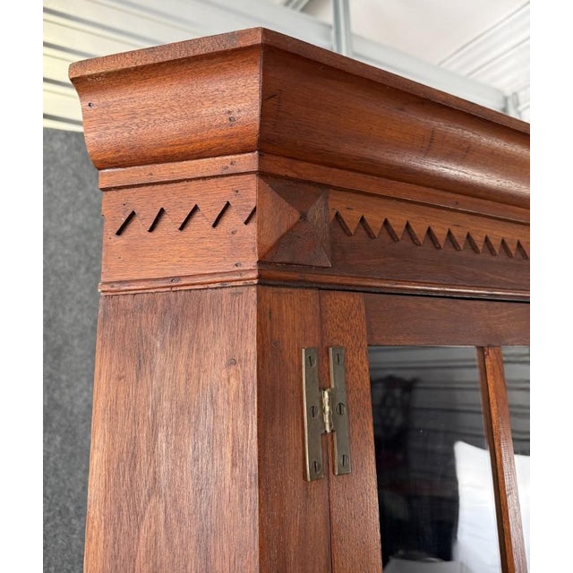 Antique Bench-Made Burled Walnut Corner Cabinet For Sale - Image 9 of 12