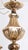 Metal 1970s Art Nouveau European Six Arm Cast Brass Chandelier For Sale - Image 7 of 9