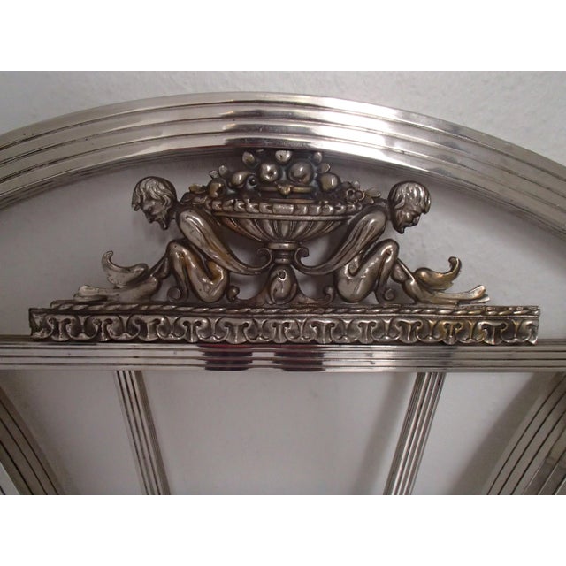 1930s Spanish Art Deco Chrome Plated Head Board, Set of 2 For Sale - Image 5 of 11