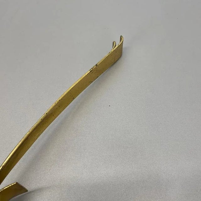 Minimalist Brass Theatre Wall Light in the style of Stilnovo and Gio Ponti, Italy, 1950s For Sale - Image 15 of 18