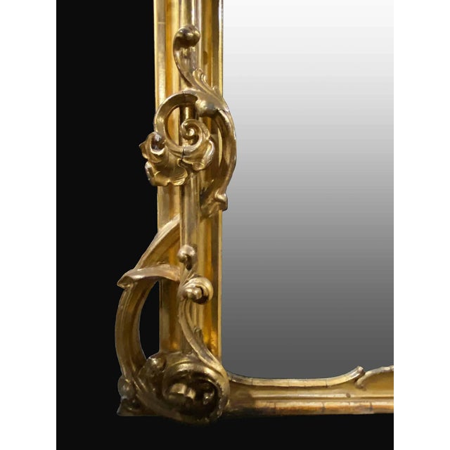 Mid 19th Century Pier Mirror Antique Gilt Victorian For Sale - Image 5 of 9