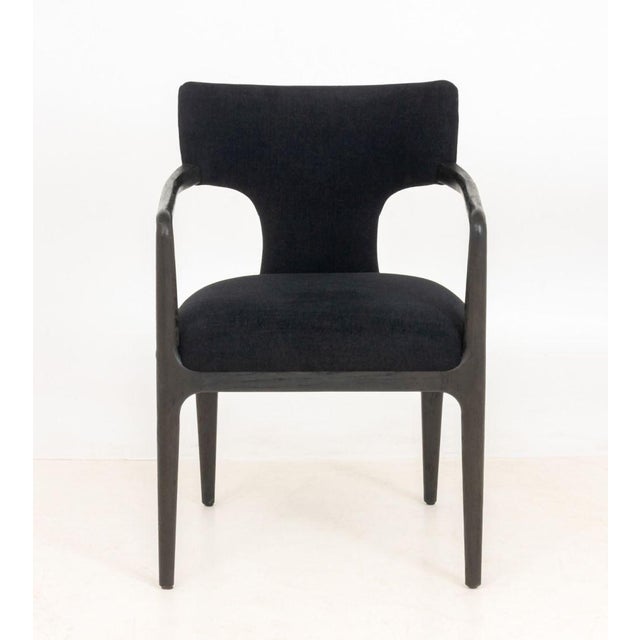 Restoration Hardware Black Dining Chairs, 6 For Sale - Image 9 of 13