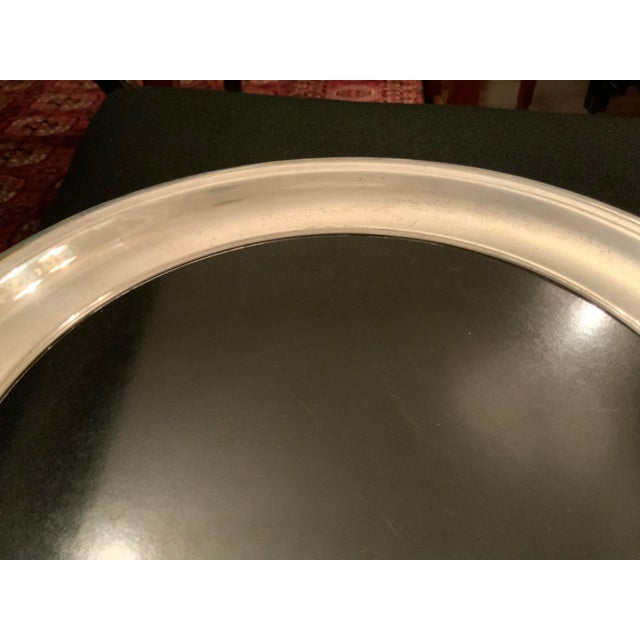 F.B. Rogers Silver Co. 1960s F. B. Rogers Silver Plate and Black Bakelite Barware Tray For Sale - Image 4 of 10