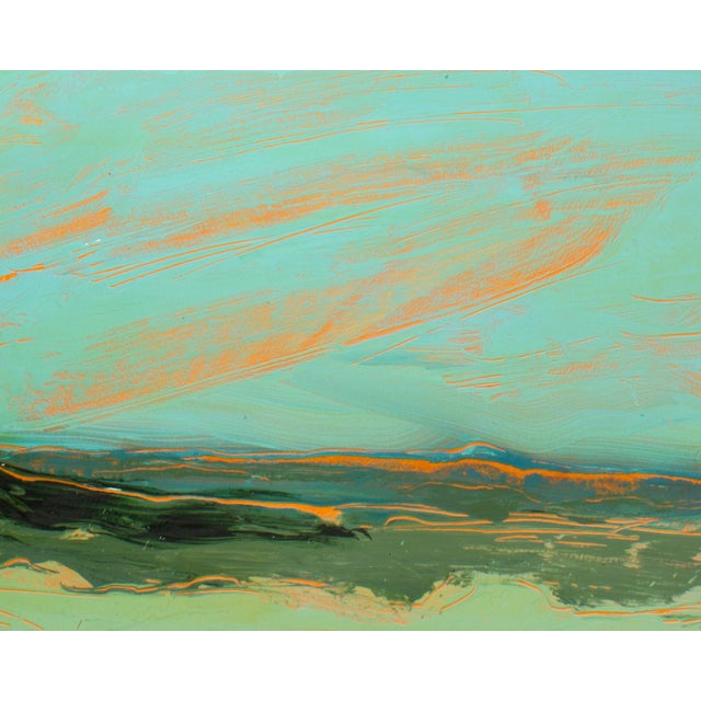 1980s Abstract Acrylic Landscape Diptych by Harry Hilson For Sale - Image 4 of 9