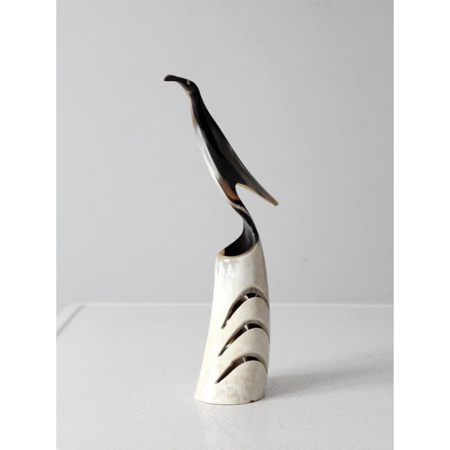 Mid-Century Modern Vintage Polished Bird Sculpture For Sale - Image 3 of 11