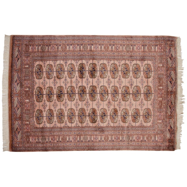 Vintage Fine Bokhara Rug - 4'1" X 5'11" For Sale In New York - Image 6 of 7