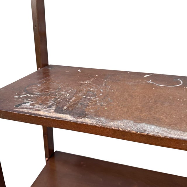 1960s 1960s Mid Century Modern Free Standing Walnut Modular Shelving in the Style of Cadovius For Sale - Image 5 of 9