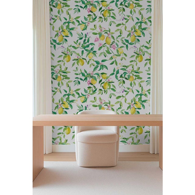 Sun-soaked and citrus-kissed, this lemon branch wallpaper instantly transports you to the Italian coast. Clusters of...