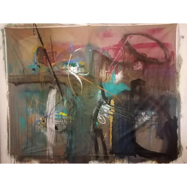 Stefano Mazzolini, Donbass, 2022, Acrylic & Oil on Canvas For Sale - Image 11 of 12