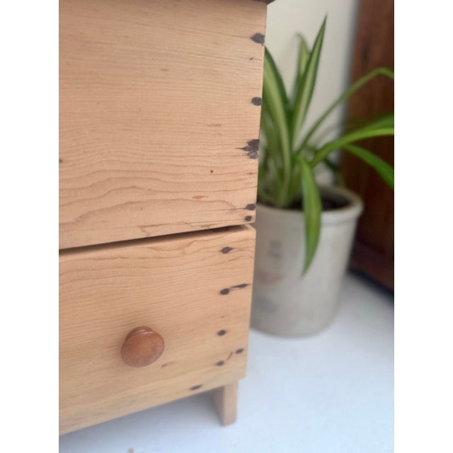 Wood Antique Scrubbed Pine Chest For Sale - Image 7 of 12