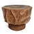 Brown Lychee Swirl Carved Side Table For Sale - Image 8 of 9