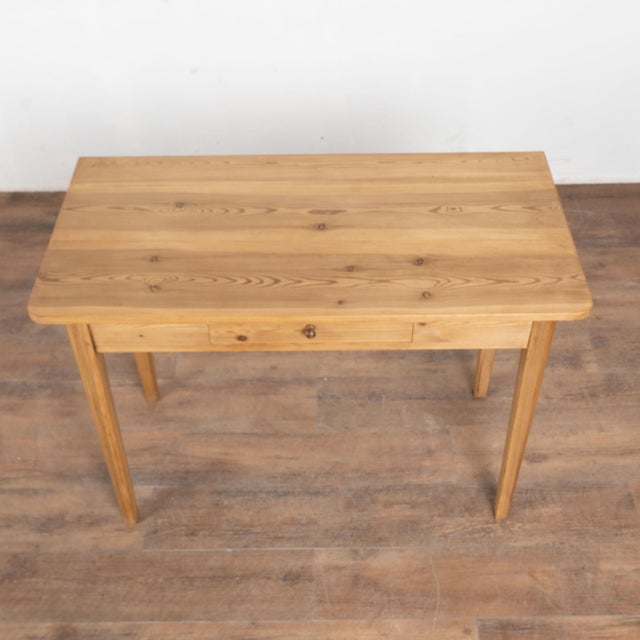 Farmhouse 19th Century Swedish Pine Side Table With Drawer For Sale - Image 3 of 11
