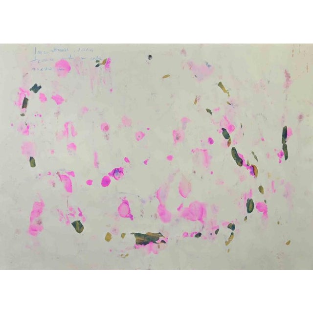 Contemporary Maurizio Gracceva, Incontrarsi, 2024, Mixed Media Drawing on Paper For Sale - Image 3 of 4