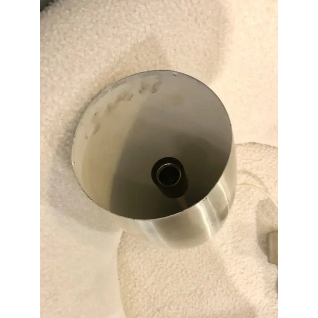 Silver Space Age Suspension Lamps in Aluminum & Glass from Stilux, Set of 2 For Sale - Image 8 of 10