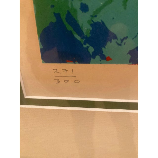 Leroy Neiman Framed Leroy Neiman Signed and Numbered Lithograph of Stan Smith For Sale - Image 4 of 5