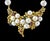 White Antique Pearl and Brushed Gold Necklace and Earring Suite, Bridal 18 Karat Gold For Sale - Image 8 of 18