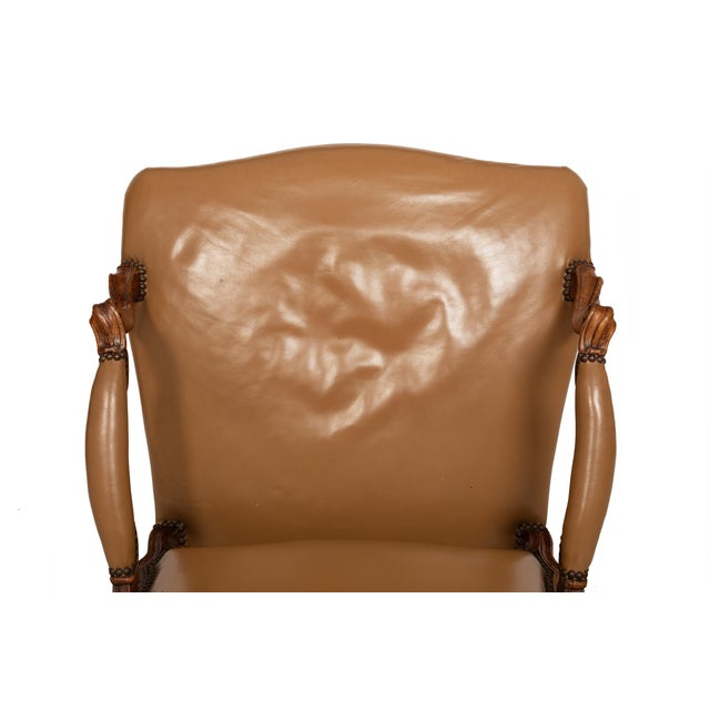 French Louis XV Period Carved Arm Chair Fauteuil, Circa Late 18th Century For Sale - Image 17 of 18