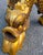 Monumental Chinese Chippendale Style Carved Giltwood Opposing Dragon Center/Breakfast Table With 48-Inch Glass Top, Mid-20th Century For Sale - Image 12 of 17