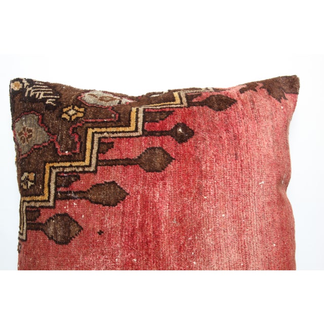 Textile Tribal Vintage Hand Knotted Rug Pillow Cover - 26'' X 28'' For Sale - Image 7 of 8