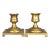 Pair of English Solid Brass Candlesticks For Sale