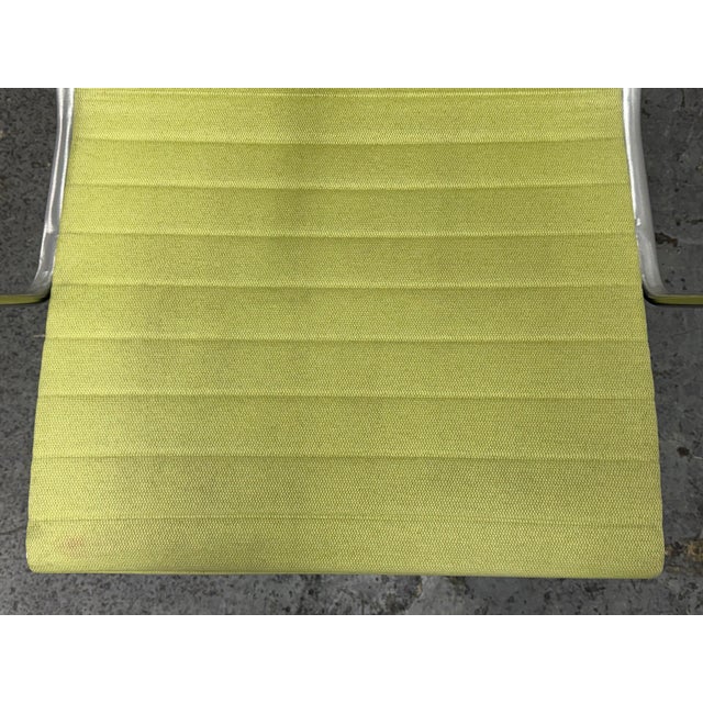 Lime Charles + Ray Eames for Herman Miller Eames Aluminum Group Management Chair For Sale - Image 8 of 12