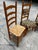 Wood Collection of Vintage Farmhouse Wooden Ladderback Chairs With Custom Cushions For Sale - Image 7 of 10