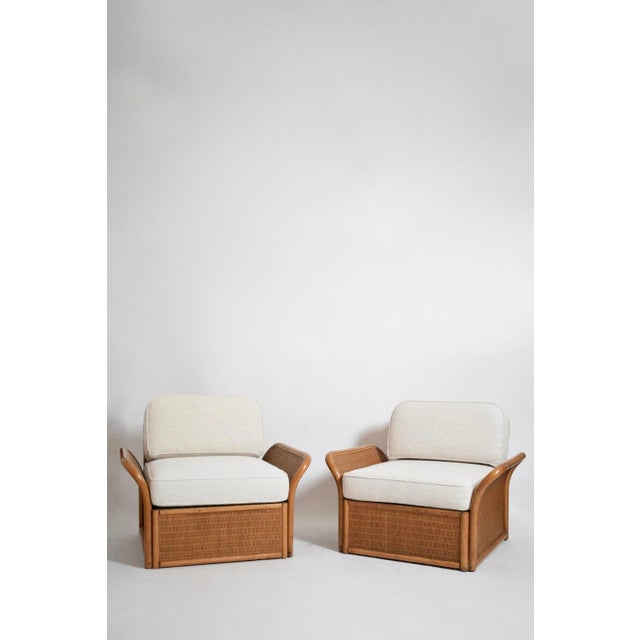 Wicker Armchairs, 1970s, Set of 2 For Sale - Image 6 of 6