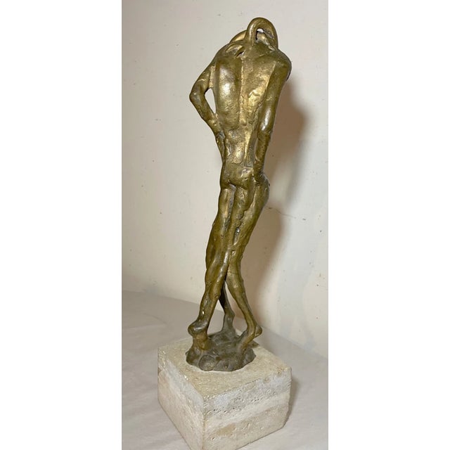 Bronze Large Vintage Milton Elting Hebald American Embrace Bronze Nude Sculpture Statue For Sale - Image 8 of 15