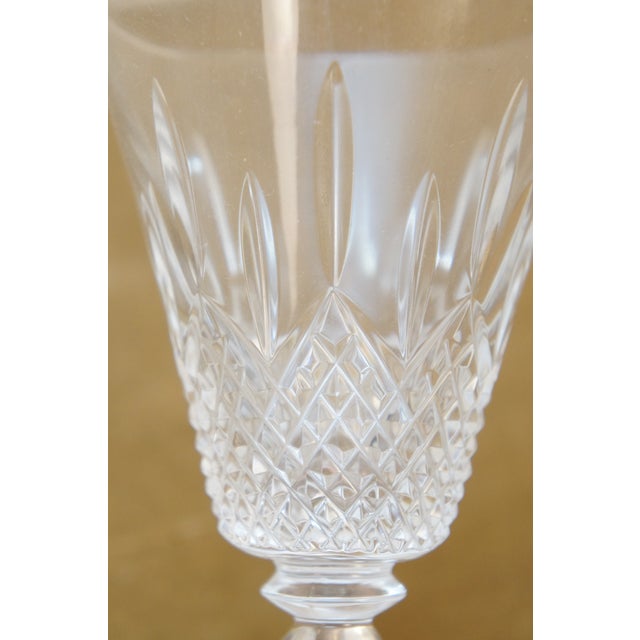 Late 20th Century Lenox Masterpiece Diamond Cut Crystal Wine & Champagne Stemware Glasses - Set of 8 For Sale - Image 11 of 16