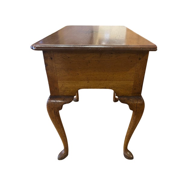 Mid 20th Century Mid 20th C Made English Queen Anne Lowboy Made From 15th C Cathedral Roof Timbers For Sale - Image 5 of 9