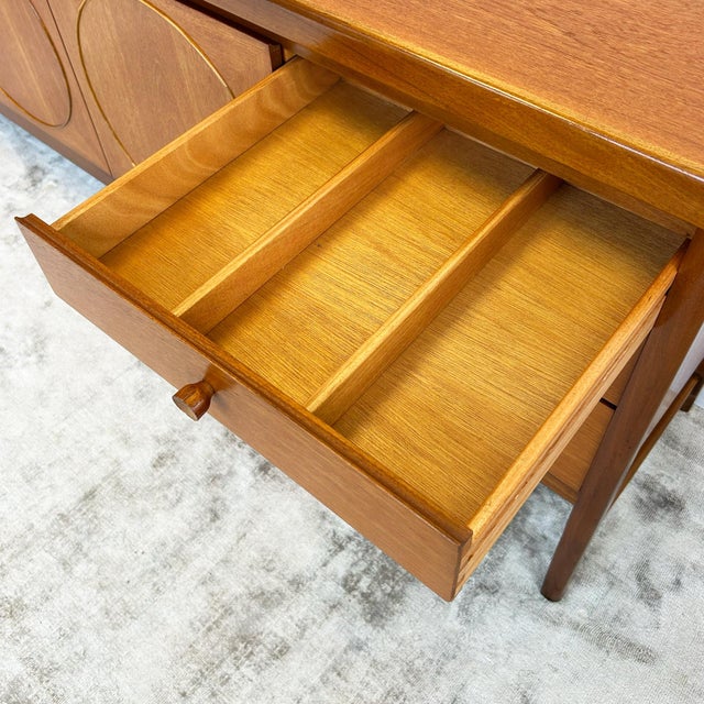 Teak Circles Sideboard from Nathan, 1960s For Sale - Image 13 of 15