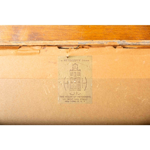 1957 Mid-Century Modernist Figurative Mixed Media Drawing by Alexander Brooks a.b. Jackson For Sale - Image 10 of 10