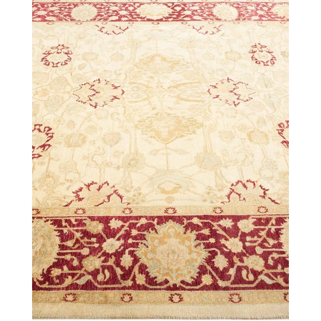 Solo Rugs Mogul, One-of-a-Kind Hand-Knotted Area Rug in Ivory, 6' 2" x 8' 6" For Sale - Image 4 of 8