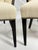Set of 6 Mid-Century Tuxedo Dining Chairs, Ebonized Wood, Brass Nailheads For Sale - Image 15 of 18