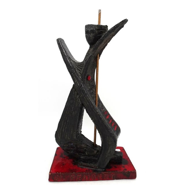 Mid Century Belgian Abstract Ceramic Sculpture, 1960s For Sale - Image 12 of 17