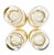 Set of 4 Italian Gilt Laurel & Tassel Lowball Glasses by Cre Art – Hollywood Regency / Neoclassical For Sale - Image 9 of 11