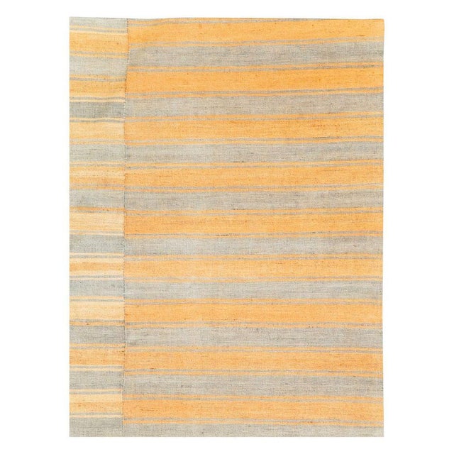 Galerie Shabab Collection Mid-20th Century Handmade Turkish Striped Flat-Weave Kilim Accent Rug For Sale - Image 4 of 10