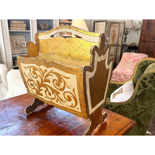 19th Century Italian Florentine Magazine Rack For Sale - Image 4 of 5