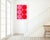"Dynamic Pair: Bright Pink and Red" by Liz Roache (Red and Pink) This Modern, Mid Century, Contemporary Fine Art Print was...